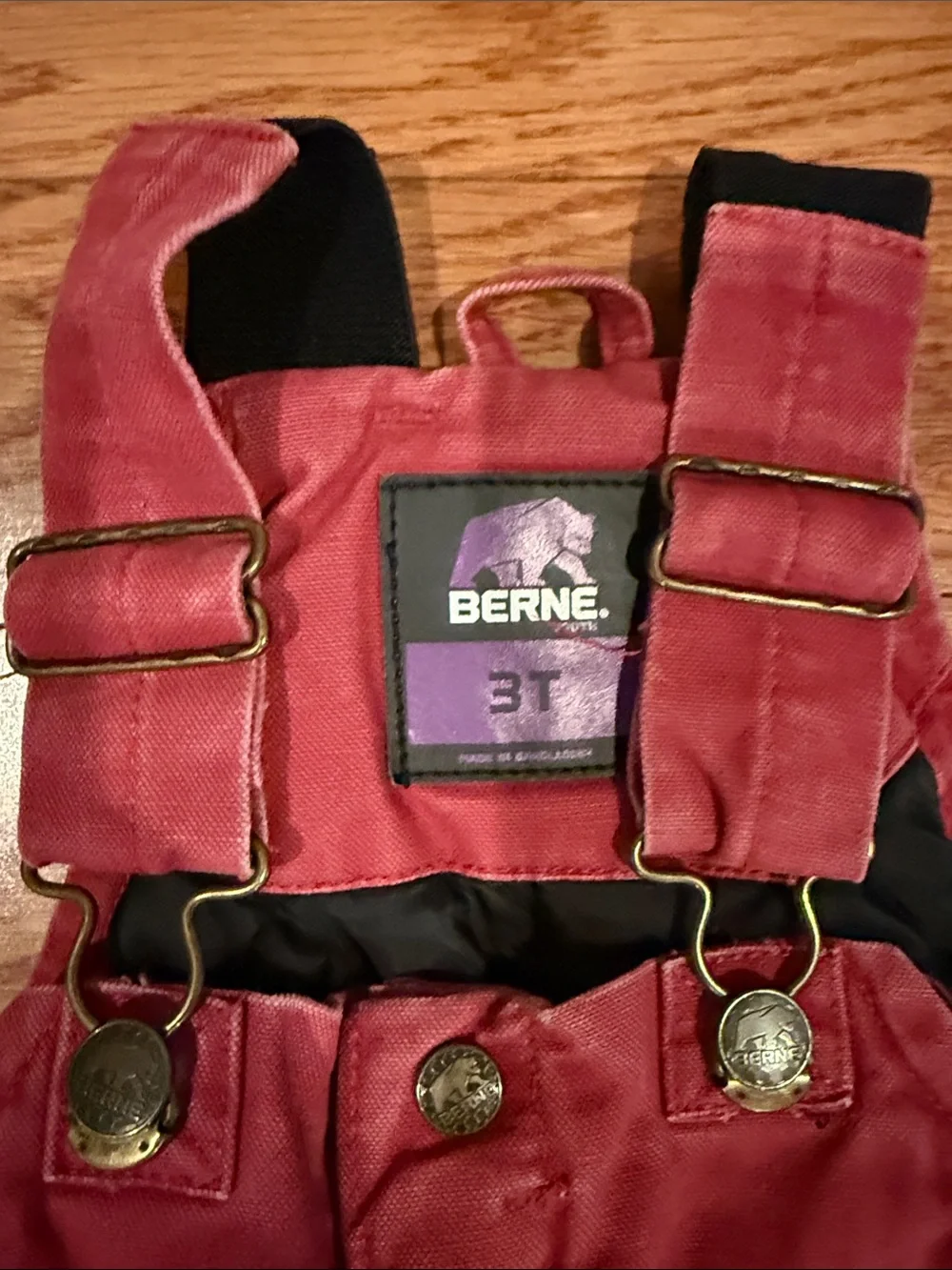 OshKosh B'gosh Burgundy/Red Kids Overalls